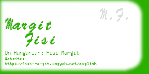 margit fisi business card